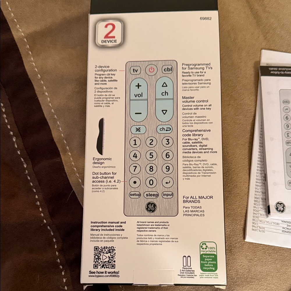 GE UltraPro Universal Remote - Picture 2 of 4